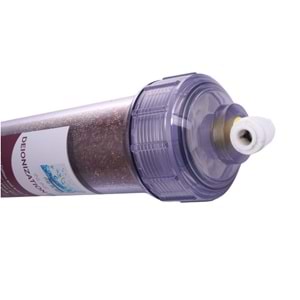 10'' Tekrar Doldurulabilir Şeffaf Shell Kap ( PUROLİTE MB 400 MİXPED REÇİNE DOLU )